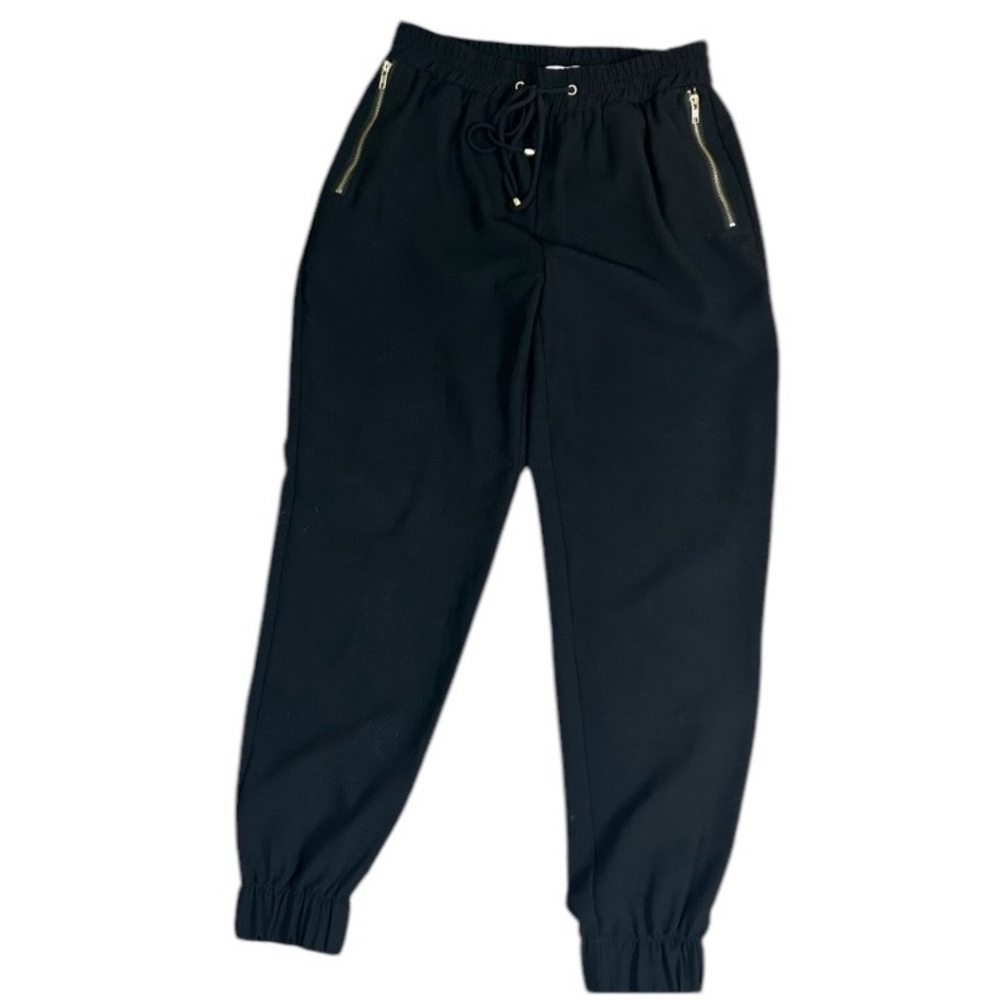 Gold Detail Dressy Jogger Pants Medium